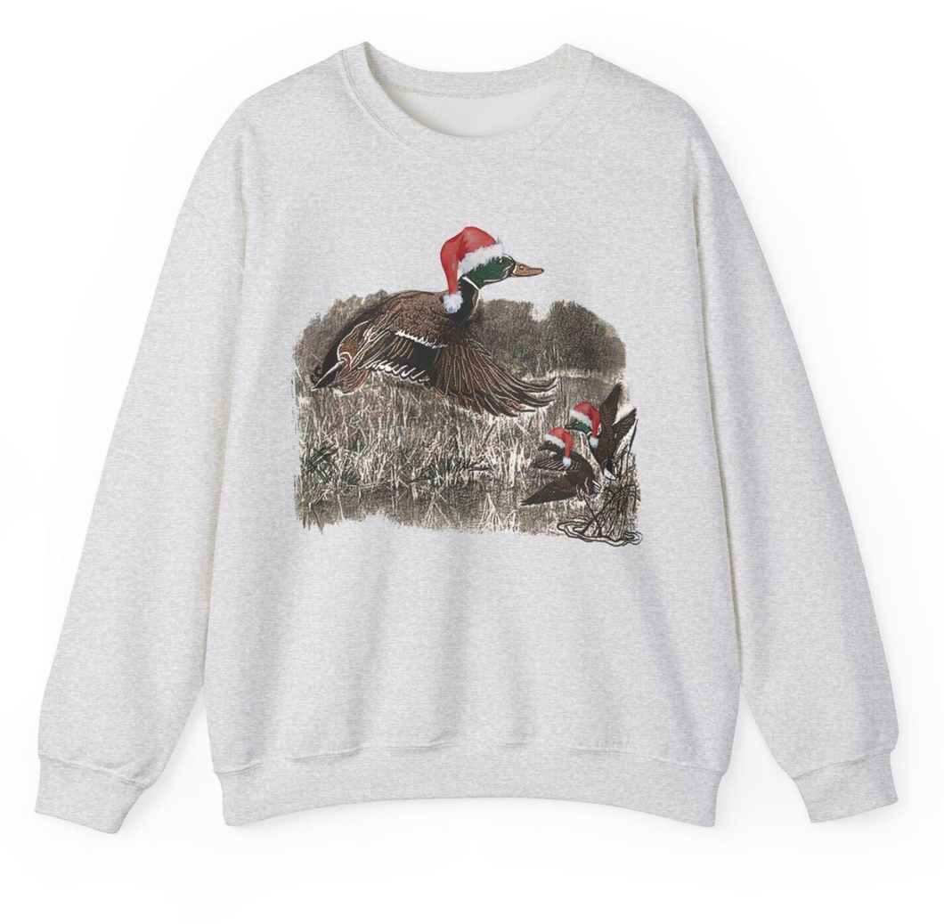 Vintage Christmas Ducks Sweatshirt